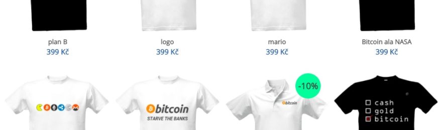 bitcoin trička kryptoměny s potiskem