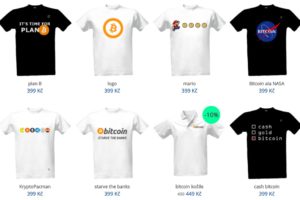 bitcoin trička kryptoměny s potiskem